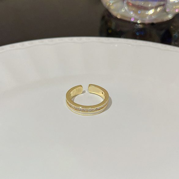 Bizsu gyűrű Nyitott gyűrű mérete állítható Modern karika gyűrű J764