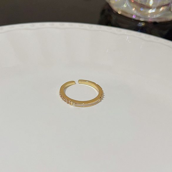 Bizsu gyűrű Nyitott gyűrű mérete állítható Stílus gyűrű J818