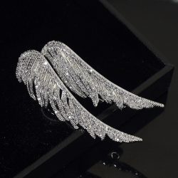 Angel Wings finom és elegáns tollas bross XZ506